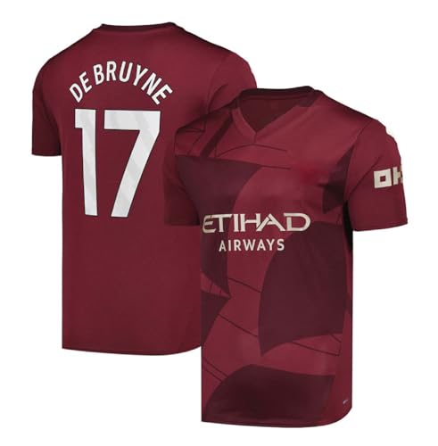 Image of Kevin De Bruyne Jersey Number 17 Football Jerseys for Men's