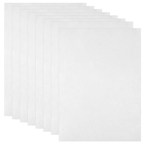 HJZHII 8 Stk Stickvlies Wasserlöslich Selbstklebend A4 Wasserlösliches Stickvlies Bedruckbares Stickpapier für Stickvorlagen Wasserlösliches Stickpapier Wasserlöslich für Drucken Zeichnen von Mustern