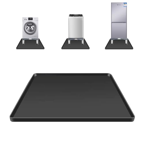 SSEHCWAN Kühlschrankmatte 60x60cm, Silikon Kühlschrankmatten mit Erhöhtem Rand Wiederverwendbare Tropfschale für Kühlschrank Weinschrank Waschmaschine