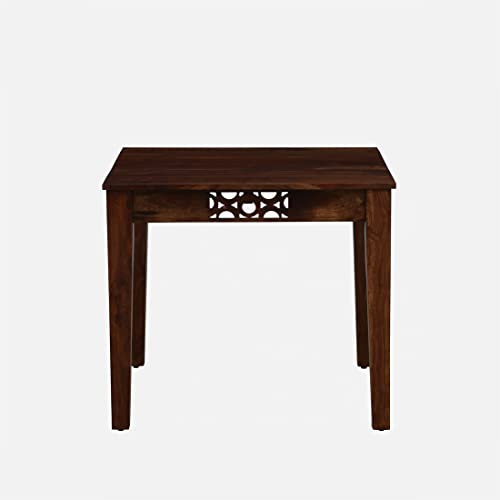 Image of SHRI MINTU'S ART Sheesham Wood Dining Table 4 Seater | Four Seater Dinning Table with 4 Chairs for Home | Chairs with Cushion | Dining Room Sets for Kitchen & Restaurants | Rosewood, Walnut Finish