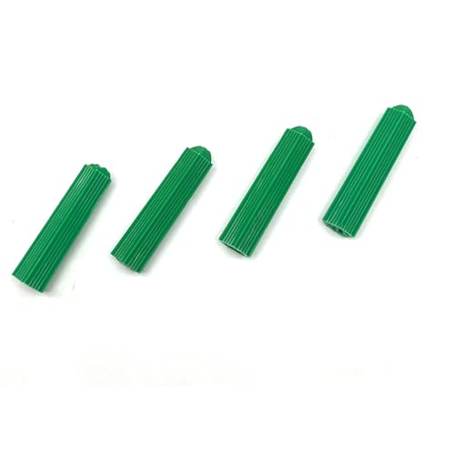 Image of M6 Green Plastic Masonry Screw,Wall Plug Bolt Expansion Bolt,Plastic Expansion Screw Expansion Pipe Into The Wall Rubber Particles(1pack /200pcs)