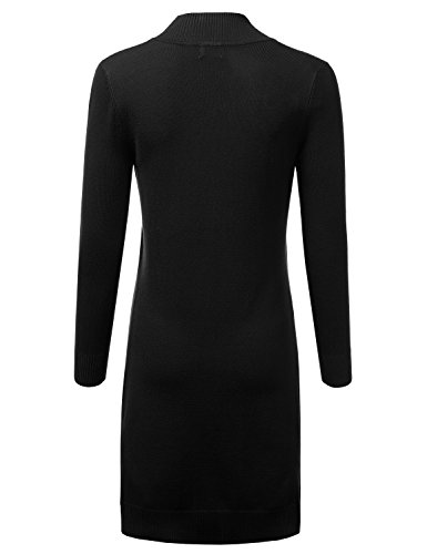 JJ Perfection Womens Casual Long Knit Cardigan Long Sleeve with Pockets Lightweight Open Front Sweater Jacket with Plus Size3