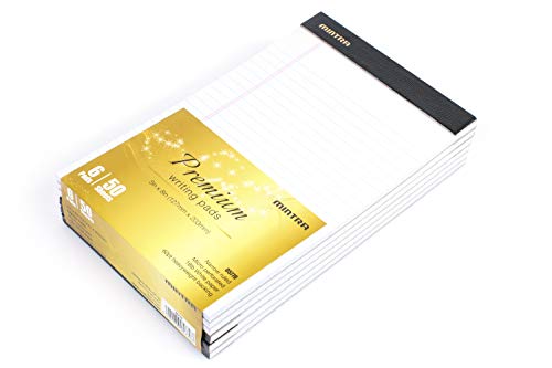 Image of Mintra Office Legal Pads, ((xPremium, 5in x 8in, Narrow (White), 36pk (6-6pks))
