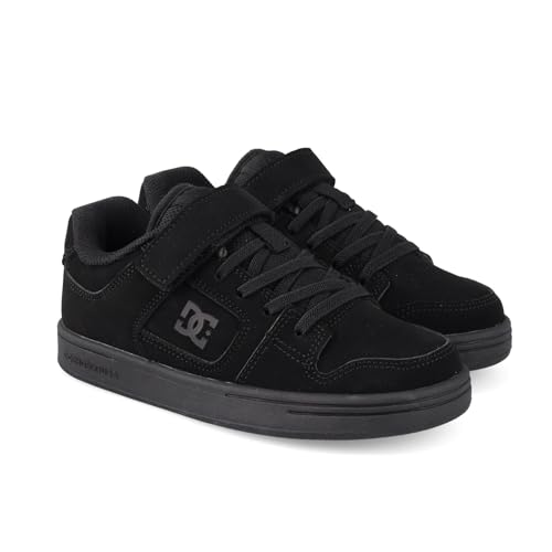 DC Sneaker Skate Shoe, Black/Black/Black, 4.5 US Unisex Big Kid