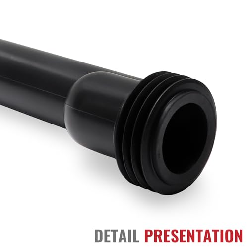 Wall Hung Toilet Tank Connector Set with Side Pipes,Compatible with Geberit 154.405.11.6,Toilet Replacement Parts with Black HDPE Material,Easy Installation