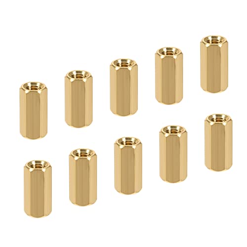 YOKIVE 10 Pcs M5 Spacers, Brass Hex PCB Standoffs Nuts, Keep Height Consistent, Great for Motherboard Circuit Board