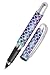 ONLINE stylo roller ergonomique Shiny Dreams │ pour l'école et le lycée │ poignée souple pour gauchers et droitiers │ cartouches d'encre standard, rechargeables, couleur bleue │ stylos pour étudiants