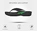 AEROTHOTIC Flip Flops for Women with Arch Support Plantar Fasciitis Orthopedic Cushioned Footbed Comfortable Non-Slip Sole with Padded Straps Dressy Casual Recovery Women Sandals (Ravine Black, Size 8)