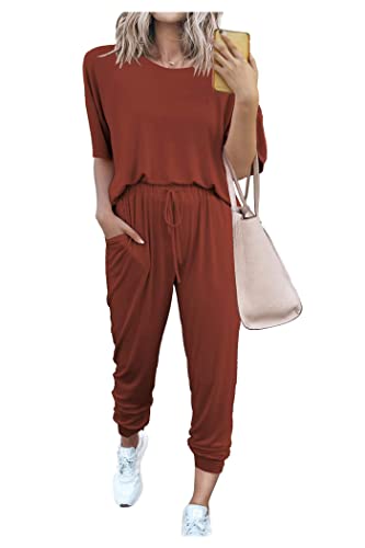 PRETTYGARDEN Women's Two Piece Sets 2025 Summer Spring Jogger Pants Travel Vacation Lounge Outfits Airplane Matching Clothes