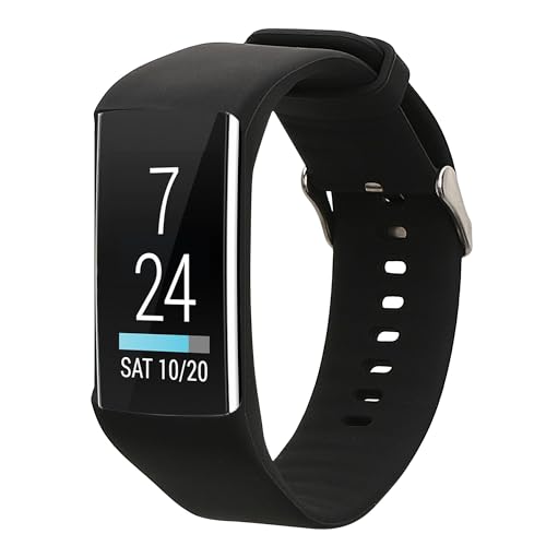 kwmobile Cinturino TPU Silicone con Fibbia Compatibile con Polar A360 / A370 Cinturino - Cinturini 16-21,5 cm nero