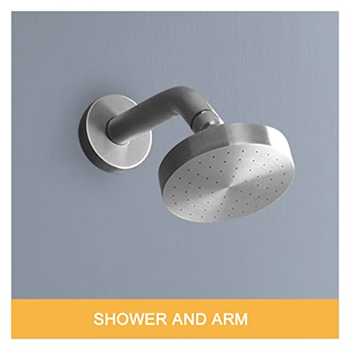 Douche à poignée unique chromée de qualité supérieure murale - 3