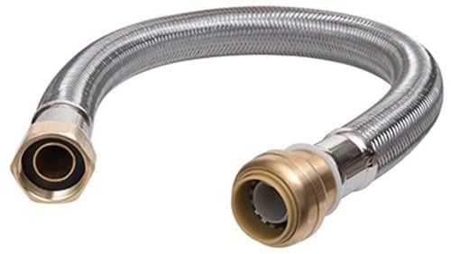 Image of Replacement For Compatible With Sharkbite U3086FLEX24LF Brass Water Softener Hose 24 Lx3/4 IDx1 OD in. 3 Pack