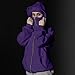 Cltopsku Airplane Hoodie With Eye Mask Women's Balaclava Hoodies Zip Up Fashion Double Layer Hoodies Jackets Fall Casual Hoodie Outerwear Sweatshir Dark Purple M