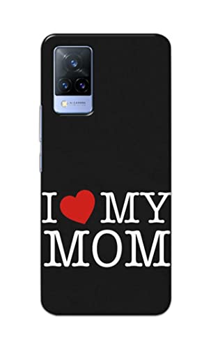 Image of PRINTFIDAA I Love My Mom Hard Back Cover for Vivo V21 (5G) Back Cover -(P6) KAT1006