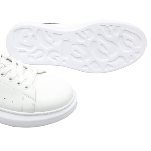 SOLL Queen II Men's Casual Sneakers | Genuine Leather Perforated Oversizded Thick Sole Shoes3