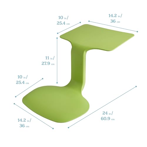 Image of ECR4Kids The Surf Portable Activity Lap Desk, 10-Pack, Grassy Green