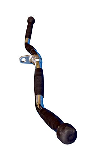 Image of Gyming World Zig-Zag Handle Bar with Grip - Curl Bar Cable Attachment for Versatile Back & Arm Workouts | Best for Biceps Training