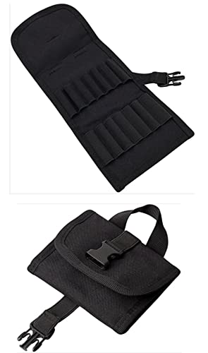 Patronenetui für Büchsenmunition für die Jagd, Drückjagd mit Sicherheitsschlaufe und Gürtelbefestigung der Patronentasche für 14 Patronen