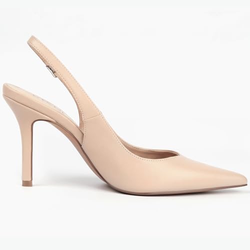 Image of Slingback Heels for Women Pointed Toe Stiletto Pumps High Heel Dress 3.46in