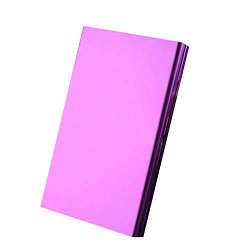 Bingpong 20 Sticks Mode Dünne Aluminiumlegierung Zigarettenetui Tabak Halter Box für Frauen Männer Rauchen Zubehör (Lila) Cover