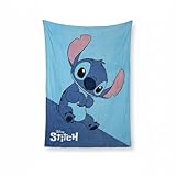 Manta Infantil de Stitch - Manta Suave y Ligera para Niños y Niñas, Tacto Cálido, Agradable y Muy Confortable, Ideal para Cama o Sofá