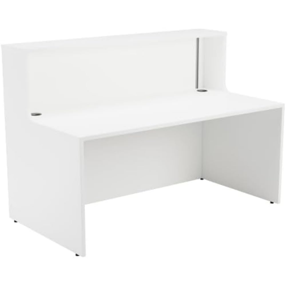 Office Hippo Reception Desk Unit, Table, Office, White, 146 x 89 x 116.5
