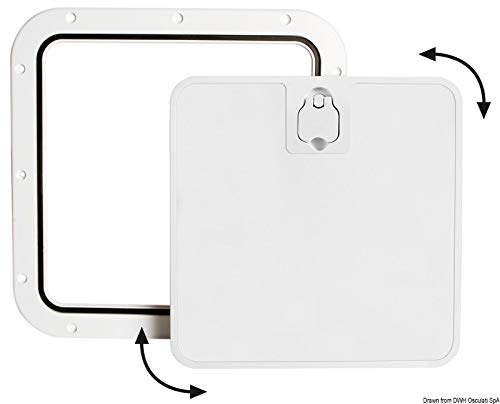 OSCULATI - Portello Estraibile Bianco 375 x 375 mm - 20.302.30 -