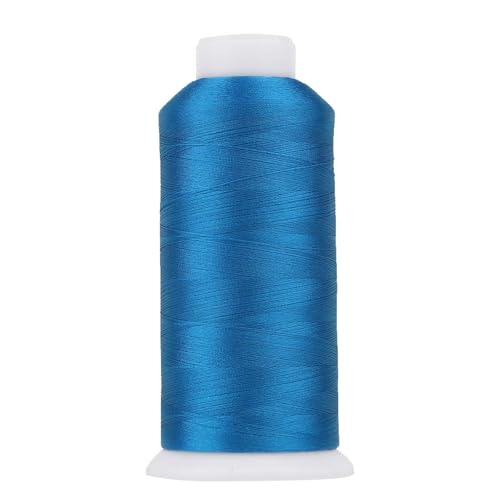 Image of High Tenacity Polyester Embroidery Machine Thread 40WT(120D /2) 4000M Per Spool for Commercial and Domestic Embroidery Machine (Calypso Blue-1797)