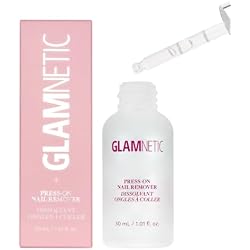 Glamnetic Press On Nail Remover Serum - Odorless | 30ml | Gentle remover serum for fake nails. No acetone, odorless formula. Safe, gentle removal for press-on nails