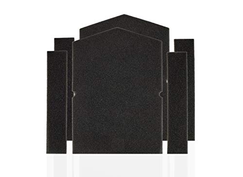 2er-Set Miele Trockner Filter 6057930 + 9688381 | Flusenfilter Filterschwamm Schaumfilter Schwammfilter für Miele Trockner Wäschetrockner