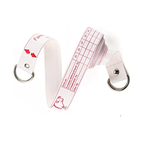 2.5m Cattle, Horse, Pig Weight Measuring Tape Portable Chest Girth Weight Contrast Ruler Multifunctional Body Measurement Ruler for Livestock Height and Weight Measurement Cover