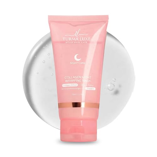 turma luxe Collagen Overnight Wrapping Peel Off Facial Mask Pack - Elasticity & Hydration Care, Reduces Sagging & Dullness - Hydrolyzed Collagen For Glowing Skin - Korean Skin Care, 2.53 fl.oz
