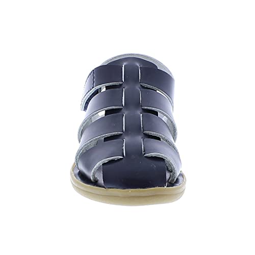Footmates Captain Waterproof Leather Strap-Closure Fisherman Sandals Boys And Girls Water Shoes With Slip-Resistant Outsoles, Navy - 6 Toddler (1-4 Years) #TOP4