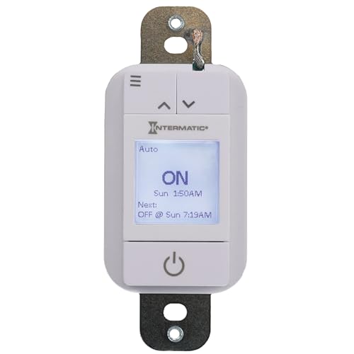 Image of Intermatic ST700W Ascend 7-Day in-Wall Programmable Timer - Automatic Astronomic Control, Intuitive Setup - Modern Sleek Design, Automatic DST Adjustment, Versatile 42-Event Scheduling (Pack of 2)