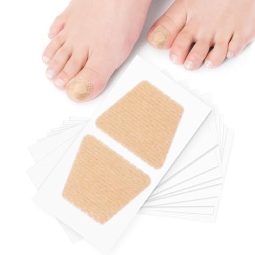 BOXOB 50pcs Nail Repair Patches, Extra Strength Toenail Renewal Fungal Repair Patches, 8-Hour Overnight Ingrown Correction Nursing for Fungus Damaged & Discolored Appearance Nails