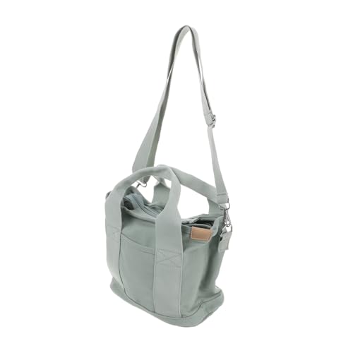 Sac à main toile cabas pour femme avec bandoulière réglable et fermeture