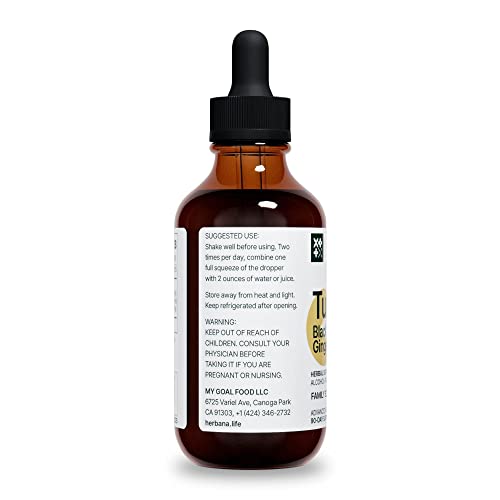 Herbana Manufacturing TU0303L2 TU0303L4 Turmeric 3-In-1 Liquid Extract - Curcumin & Ginger, Black Pepper - Natural Herbal Supplement thumb #5