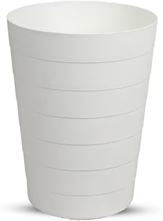 Juypal Hogar Plastic Flower Pot – 35 cm White – Durable, Lightweight BPA-Free Planter for Indoor & Outdoor Use – Made in Spain