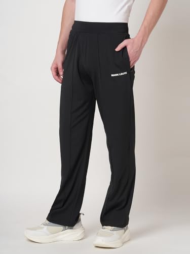 Image of MARK LEUTE Men's Straight Fit Rapid Dry Front Pleated Stretchable Lycra Trackpant