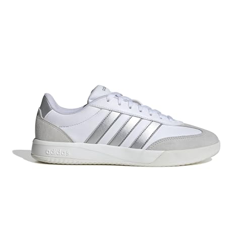 adidas Damen VL Court FC Shoes, FTWR White/Silver met./Grey one, 42 EU – Ansicht 2