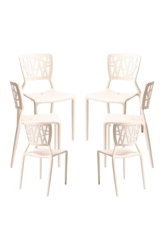 Regalos Miguel - Packs Sillas Jardín - Pack 6 Sillas Delta - Beige