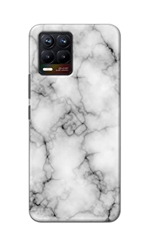 Image of Light White Marble Texture Natural Pattern Hard Back Case Cover for Realme 8 / Realme 8 Pro Back Cover -(J5) VNS2230