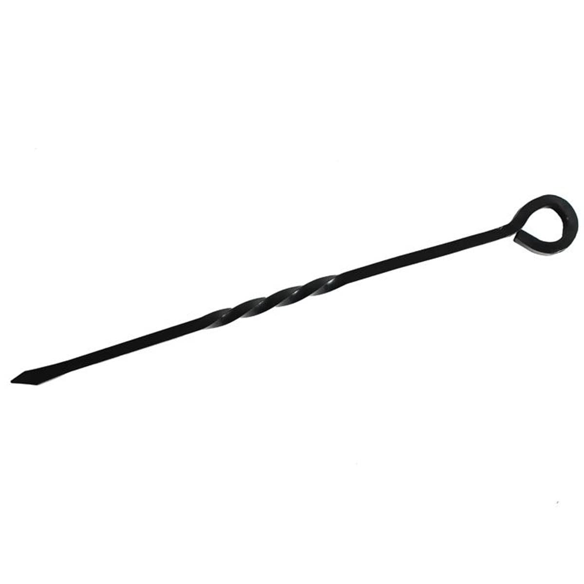 Mansion Fire Side Fireplace Steel Black Ring Top Fire Poker Wood Burner