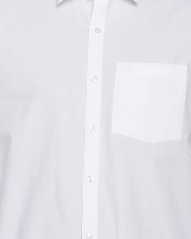 Image of UATHAYAM Double Delight Cotton Full Sleeve Solid Trending White Formal Shirt for Men Pack of 2