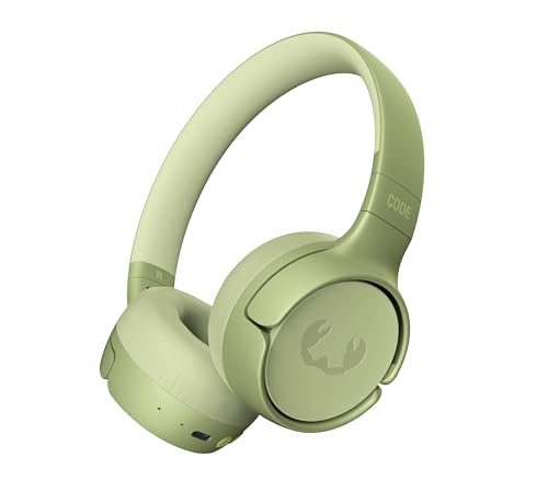 Fresh 'n Rebel Code Fuse, Casque Bluetooth sans Fil Supra-Aural, 30h D'Autonomie, avec Microphone et Assistant Vocal, Commandes de Volume et Boutons de Lecture/Pause, Pliable (Wild Green)