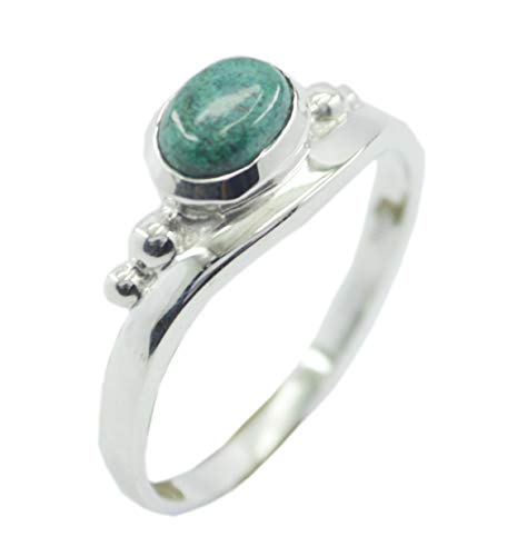 Bague multi-ring argent 925 véritable turquoise et pierres fines naturelles RIYO
