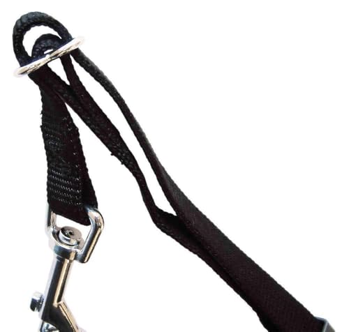 TRIXIE Auto Geschirr Größe S: Brustumfang 30–60 cm/20 mm in schwarz - stufenlos anpassbares Hundegeschirr für das Auto mit verstellbarem Anschnallgurt für kleine Hunde, 1290
