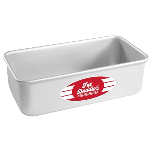 Fat Daddio's Anodized Aluminum Bread Pan Single, 9 Inches by 5 Inches by 2 1/2 Inches