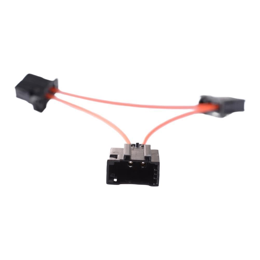 Adaptador de cable de fibra óptica para BMW, Mercedes-Benz y para coches alemanes Skoda, bucle macho a hembra, material ABS, negro, instalación en coche
