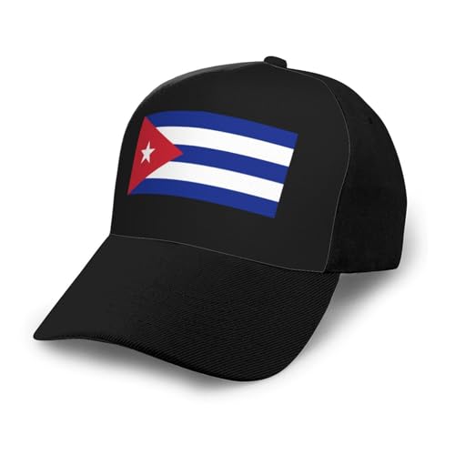 Flag of Cuba Unisex Classic Adjustable Curved Brim Baseball Cap, Trucker Hat